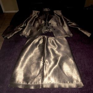 Kasper jacket and skirt